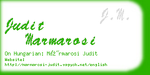 judit marmarosi business card